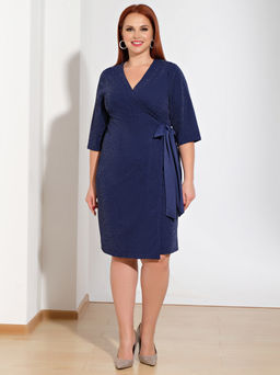 Платье 0150-1 синий - Dora фото 5