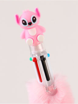 Блокнот пушистый и ручка многоцветная «Эйнджел», розовый