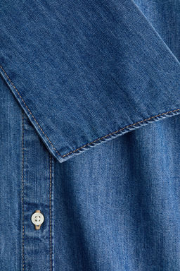 Blusa denim con fular decorativo - H&m фото 4