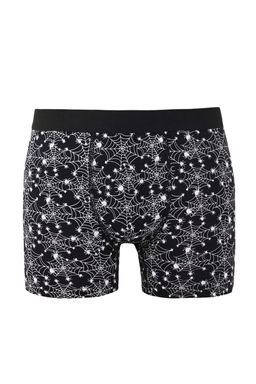 Siyah Desenli Pamuklu Likral? 3lu Boxer TMNAW26BX00000 - Trendyolmilla фото 6