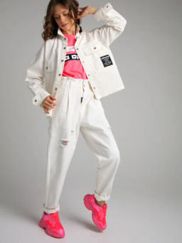 PlayToday / Брюки текстильные джинсовые для женщин  фото 2