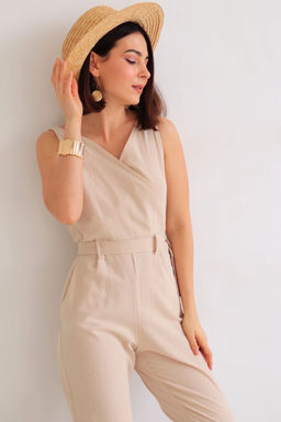 Martichelli Комбинезон хлопковый бежевый  фото 8