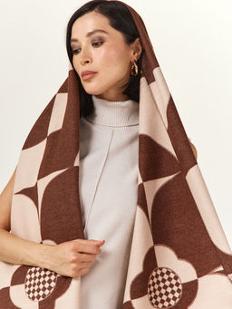 в составе ШЕРСТЬ  и КАШЕМИР Большой, мягкий, теплый  двусторонний палантин - Tantino фото 7