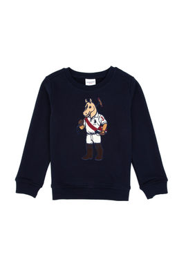 Erkek _ocuk Lacivert Bisiklet Yaka Sweatshirt