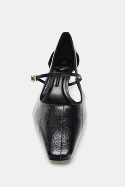HEELED SHOES WITH EMBOSSED DETAIL AND SIDE VENTS - Zara фото 5