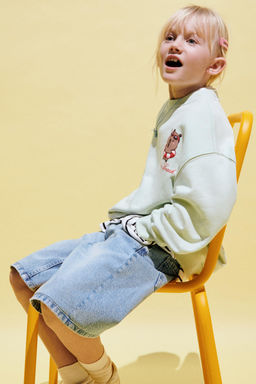 SUDADERA ESTAMPADA CAPIBARA CAPYFUN  / Verde claro