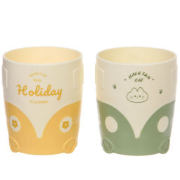 Цена за 2 шт. Кружка пластиковая 500мл "Машинка", микс цветов