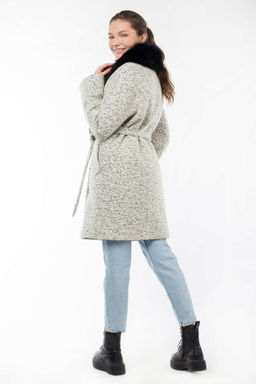 Пальто утепленное Мех натуральный (песец) - Империя пальто фото 6