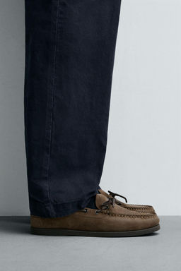 CASUAL LEATHER LOAFERS - Zara фото 5