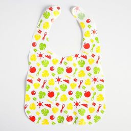 Нагрудник для кормления Крошка Я непромокаемый на липучке, цвет желтый