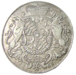 1 талер 1761 года Германские государства  Бавария
