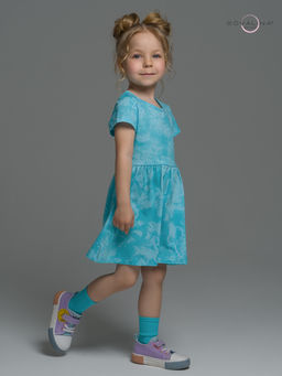 Платье Лето зайцы варенка бирюза - Sovalina фото 18