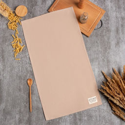 Полотенце кухонное «Этель» Kitchen, 40×73 см, бежевое, хлопок 100%, саржа 220 г/м²