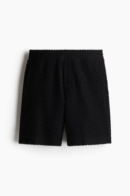 Pantal?n corto efecto crochet Relaxed Fit