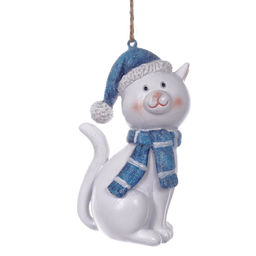 Фигурка декоративная подвесная "Кошка", L5 W4 H9 см, 2в.