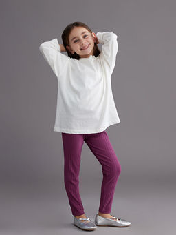 Beli Lastikli Basic K?z ?ocuk Tayt