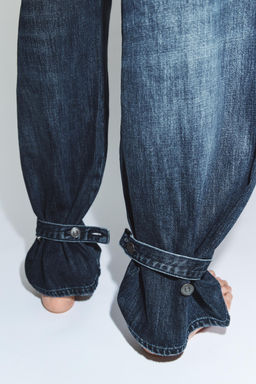 TRF BALLOON MID-WAIST JEANS WITH BELT LOOPS - Zara фото 6