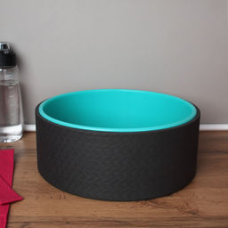 Колесо для йоги и пилатеса 32Х12 / YW32-BB / черный-голубой / уп10 - Галеонтрейд фото 3