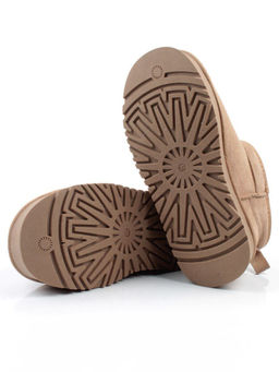 04-PF8520-3 BEIGE Угги женские (натуральная замша, 100% шерсть)