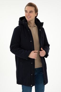 Мужское темно-синее пальто Неожиданная скидка в корзине