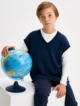 Темно-синий жилет