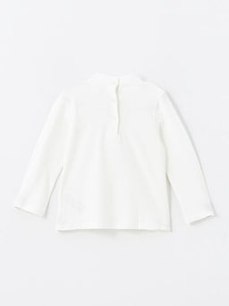 Yar?m Bal?k?? Yaka Basic K?z Bebek Ti??rt - Waikiki фото 2