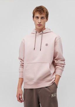Mavi Logo Nak?sl? Kapusonlu Pembe Sweatshirt