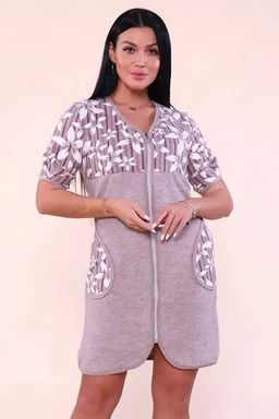 503 Халат махровый Цветы