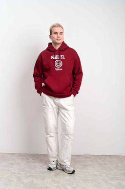 Худи мужское с капюшоном "MARI EL" бордо