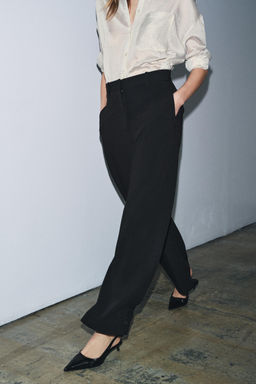 ZW COLLECTION BALLOON TROUSERS WITH BUTTONS - Zara фото 2