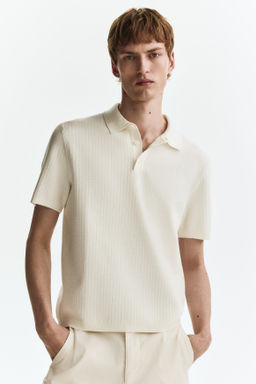 Polo en punto texturizado Regular Fit - H&m фото 7