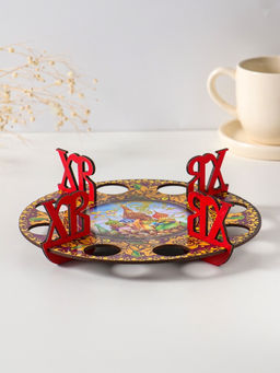 Подставка для 8 яиц Собор с хохломой, под кулич