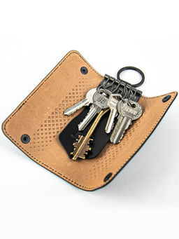 Мужская кожаная ключница Dierhoff Д 6015-925/2 - Sergio valentini фото 4