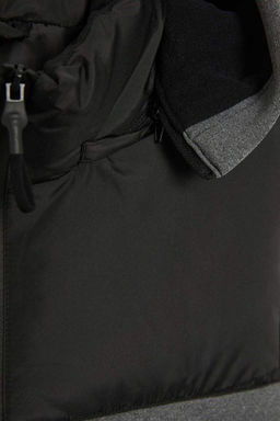 Пуховик приталенного кроя с капюшоном - Defacto фото 9