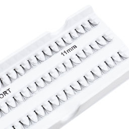 TF Пучки ресниц Individual lashes М201 12мм Short черный