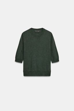 SHORT SLEEVE WOOL SWEATER - Zara фото 5