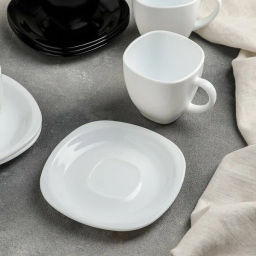 Чайный набор КАРИН 220мл черно-белый арт.D2371 /Люминарк/ - Luminarc фото 5