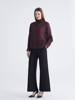 Dik Yaka Dokulu Bluz