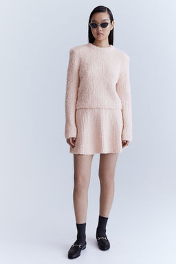 Jersey en punto efecto pelo con hombreras - H&m фото 3