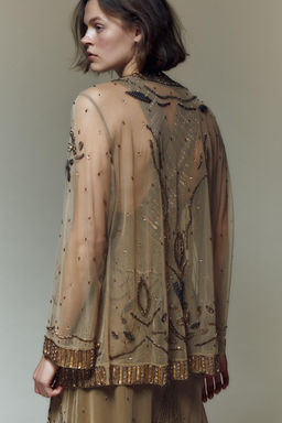 BEADED SEQUIN KIMONO - Zara фото 4