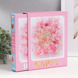Фотоальбом на 100 фото 10?15 см Пышные розовые цветы, в коробке, 26.5?21?5.3 см, МИКС