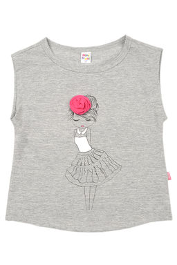 Футболка для девочки	 UD 2850 серый