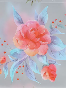 Пакет подарочный прозрачный , "Красота" 30 х 26 х 12