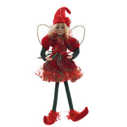 Игрушка набивная подвесная "Эльф", L18 W7 H44/20 см