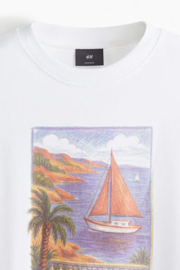 Camiseta con estampado Oversized Fit - H&m фото 8