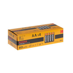 Батарейка алкалиновая Kodak Xtralife, AA, LR6-60BOX, 1.5 В, бокс, 60 шт.