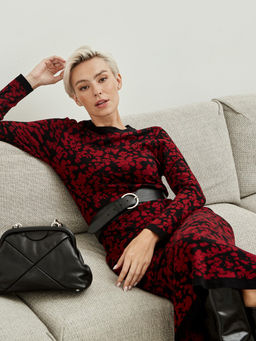 Платье женское ZZ-03002 black/bordo - Eleganzza фото 7