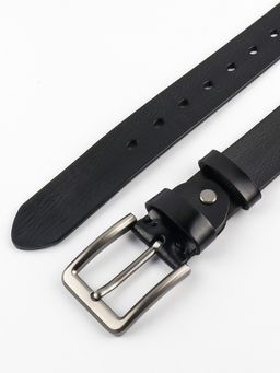 Мужской кожаный ремень Dierhoff ДРК 3056/3-40 Черный - Sergio valentini фото 9