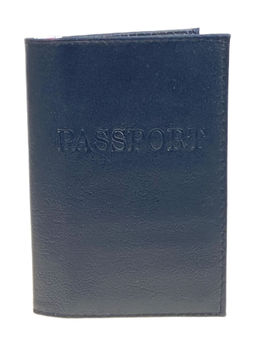 Обложка на паспорта из натуральной кожи, цвет черный