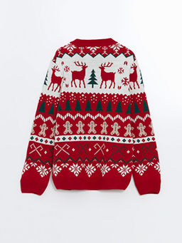 Bisiklet Yaka Y?lba?? Temal? Erkek ?ocuk Triko Kazak - Waikiki фото 3